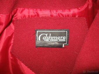 bordó 3/4 kabát paleto 70%vlna 10% kašmír vel.M/L - 5