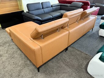 Sedací souprava rohová - kůže - 5