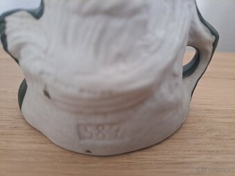 Starožitné porcelánové párové sošky - 5