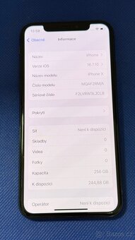 iPhone X 256GB Space Grey, pěkný stav - 5
