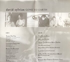 David Sylvian - Gone to Earth (2 Cd) 2003 digipak - 5