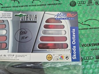 Milotec 177P kryty zadních světel černé pro lak Škoda Octavi - 5