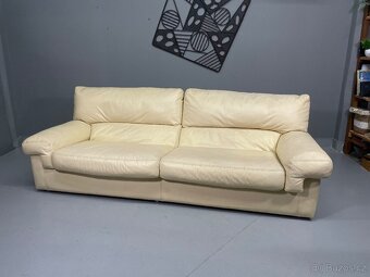 Kožená sedačka , italský design - 5
