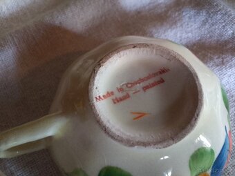 STAROŽITNÝ PORCELÁNOVÝ RUČNĚ MALOVANÝ ČAJOVÝ SERVIS - 5