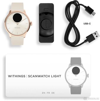 Chytré hodinky Withings Scanwatch Light 37mm - Sand nové - 5
