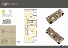 Prodej bytu 3+kk s lodžii, 89,12 m2, Mírová, Rychnov nad Kně - 5