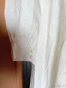 Retro svatební šaty bavlněná vyšívaná madeira 1981 - 5