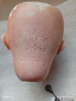 Německo - porcelanova hlava a oči panenky - 5