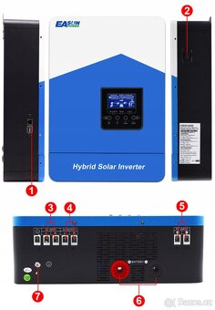 Fotovoltaický měnič EASUN SMH-II Off-Grid 4.2 KW 24V WIFI - 5