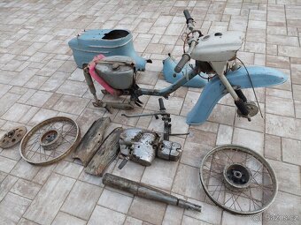 Jawa 50 pionyr, typ 20, puvodni lak holubi modr - 5