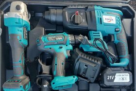 Aku nářadí,bezuhlikove motory,4kusy - 5