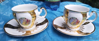 Šálky s podšálkem Bernadotte + cukřenka s víčkem a lžičkou - 5