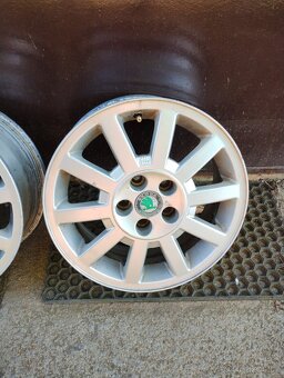 Alu kola 15" rozteč 5x100 Škoda , VW , Seat , Audi - 5