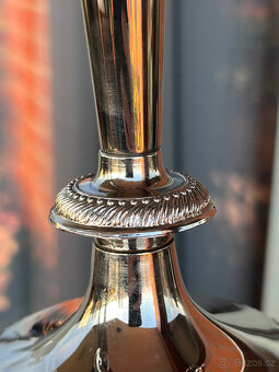 Kovový tříramenný stolní svícen 21.5 cm - 5