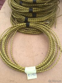 Opletane auto káble na veteráni original nové 2,5 prierez - 5