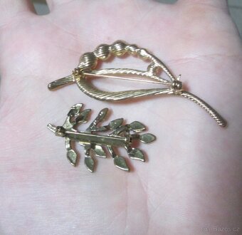 Nádherné staré brože - 2 ks - 5