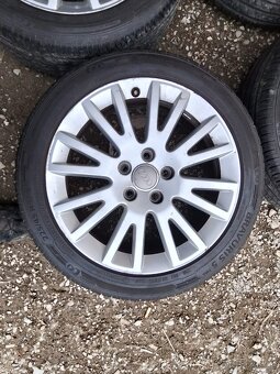 ALU AUDI originál 7,5x17 ET56 + letní 225/45/17 - 5