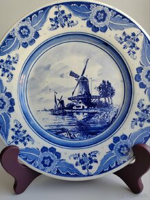 Porcelánový dekorativní talíře Delft - 5