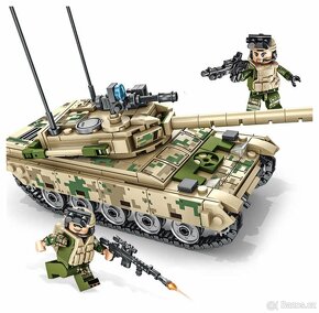 Rôzne tanky + postavičky - typ lego - nové, nehrané - 5