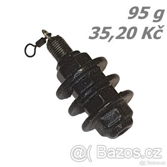 Rybářská krmítka koncová Sendvič válec 55-100 g Sleva 20% - 5