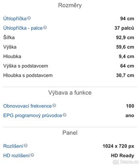 Panasonic Viera + výklopný stojan - 5