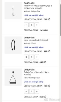 Domácí posilovna - Klec, kladka, lavička, dipy - 5