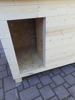 Psí bouda s přepážkou, bez krytiny, 6 velikostí - 5