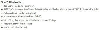 Lodní elektrický kotevní naviják 25 LBS _12V - 5