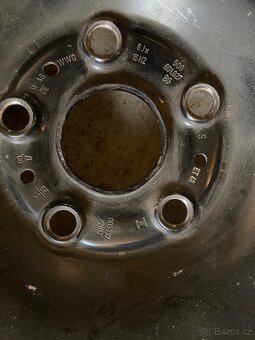 Plechové disky 16” 5x112 a zimní pneu 205/55/R16 - 5