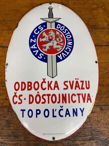 Stara reklamni plechova smaltovana cedule reklama - 5