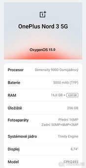 OnePlus Nord 3 5G 16GB/256GB šedá - 5