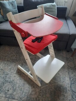 Rostoucí dřevěná židle s doplňky - 5