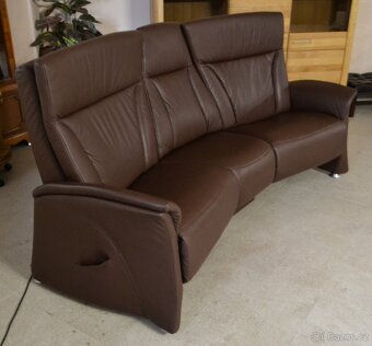 Kožená sedací souprava 3+1, elektrické polohování. TOP - 5