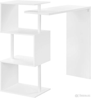 WOLTU otočný barový stůl se 3 policemi, bistro stůl - 5