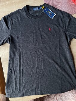 Šedé tričko Ralph Lauren - 5