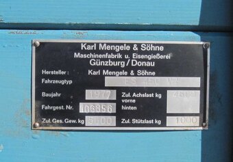 Rozmetadlo hnoje MENGELE ES 450 VR - 5