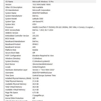 DELL Latitude 5580 (32GB RAM, 500 GB SSD) - 5