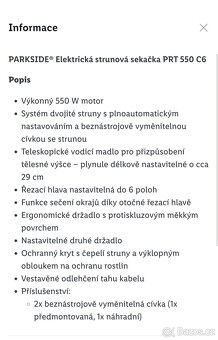 Prodam strunovou sekacku - 5
