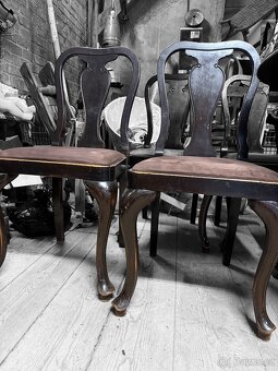 Rozkládací stůl + 4 židle – vintage set - 5