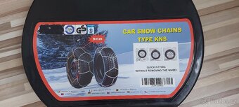 Nové sněhové řetězy-KNS-90,vhodné na Škoda Octávie3. - 5