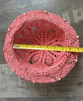 Letní, ručně háčkovaný klobouk - 5