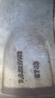 Sada alu kol Audi 7,5Jx17 ET43 5x112 zimní pneu - 5