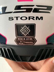Integrální helma LS2 FF800 STORM Techy Gloss White Pink - 5