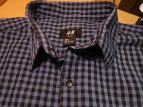 Pánská slim kostkovaná košile H&M/M/2x54cm - 5