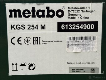 Pokosová pila METABO KGS 254 M - 5