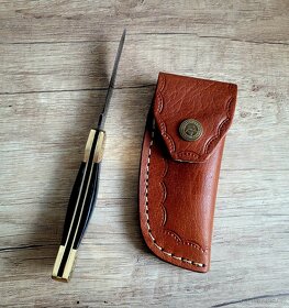 nový modrý kapesní Damaškový nůž 18 cm LOFTY ručně vyrobeno - 5