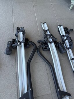 Thule střešní nosiče + 4x nosič kol – komplet sada - 5