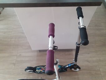 Prodám 2 skládací koloběžky - nosnost 100kg - 5