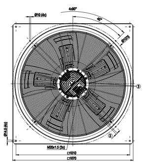 Průmyslový ventilátor EBMPAPST W3G910-GV02-01 - 5