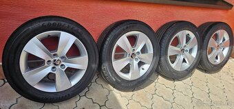 Originál alu Škoda SCALA 5x100 205/55 R16 - 6,5mm - 5